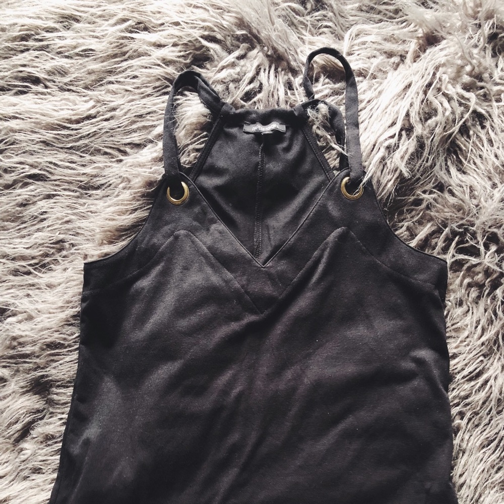 Black blouse with gold details